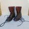 Paire de bottes de saut TAP Mdle 1950/53 cuir noir 