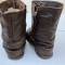 Paire de bottes de vol Mdle 1929 fourrées mouton cuir marron 