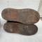 Paire de bottes de vol Mdle 1929 Navigant , calorifugées , cuir marron 