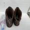 Paire de bottes de vol Mdle 1929 Navigant , calorifugées , cuir marron 