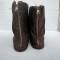 Paire de bottes de vol Mdle 1929 Navigant , calorifugées , cuir marron 