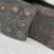 Paire de bottes officier a lacets en cuir marron 