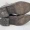 Paire de bottes officier a lacets en cuir marron 