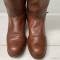 Paire de bottes officier cuir havane 