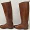 Paire de Bottes Officier cuir marron