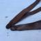 Paire de bretelles sac a dos Mle 1893 ' as de carreau' cuir marron 