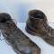 Paire de brodequins cloutés de montagne Mdle 1935 cuir marron 