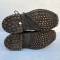 Paire de brodequins cloutés de montagne Mdle 1935 cuir marron 