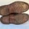 Paire de brodequins cloutés de montagne Mdle 1940 cuir marron 