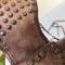 Paire de brodequins cloutés de montagne Mdle 1940 cuir marron 