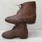 Paire de brodequins cloutés Mdle 1917 cuir fauve 