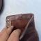 Paire de brodequins cloutés officier cuir marron 