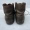 Paire de brodequins cloutés troupe Mdle 1917 cuir marron 