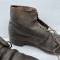 Paire de brodequins cloutés troupe Mdle 1917 cuir marron 