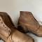 Paire de brodequins Mdle 1917 troupe cloutés cuir marron 