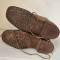 Paire de brodequins Mdle 1917 troupe cloutés cuir marron 