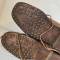 Paire de brodequins Mdle 1917 troupe cloutés cuir marron 