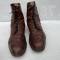 Paire de brodequins officier cuir havane 