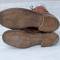 Paire de brodequins officier cuir havane 