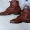 Paire de brodequins officier cuir havane 