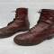 Paire de brodequins officier cuir havane 