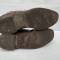 Paire de brodequins officier cuir havane 