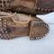 Paire de brodequins Troupe cloutés Mdle 1917 Cuir fauve 