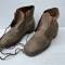 Paire de brodequins Troupe Mdle 1917 cloutés cuir fauve 