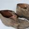 Paire de brodequins Troupe Mdle 1917 cloutés cuir fauve 