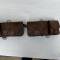 Paire de cartouchières Mdle 1938 Cuir marron 