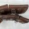 Paire de cartouchières Mdle 1938 cuir marron 