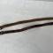 Paire de courroies de charges latérales cuir marron 