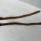 Paire de courroies de charges latérales cuir marron 