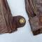 Paire de gants de vol navigant Mdle 1938 cuir marron 