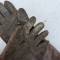 Paire de gants de vol navigant Mdle 1938 cuir marron 