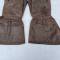 Paire de gants de vol navigant Mdle 1938 cuir marron 