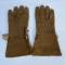 Paire de gants Mdle 1935 Troupe motorisée toile cachou et cuir 