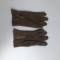 Paire de gants officier cuir marron 