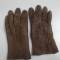 Paire de gants officier cuir marron 