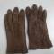 Paire de gants officier cuir marron 