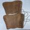 Paire de guètres troupe Mdle 1940 Carton cuir marron 