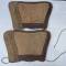 Paire de guètres troupe Mdle 1940 Carton cuir marron 
