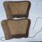 Paire de guètres troupe Mdle 1940 Carton cuir marron 