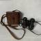 Paire de Jumelles officier et Etui cuir fauve