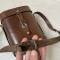 Paire de Jumelles officier et Etui cuir fauve
