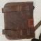 Pelle bèche individuelle Mdle 1909 et étui cuir marron 
