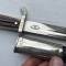 Police Baionnette troupe dragonne et gousset cuir marron 