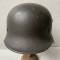 Police Casque Mdle 1940 Double insignes et jugulaire cuir 