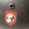 Police Casque Mdle 1940 Double insignes et jugulaire cuir 