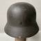 Police Casque Mdle 1940 Double insignes et jugulaire cuir 